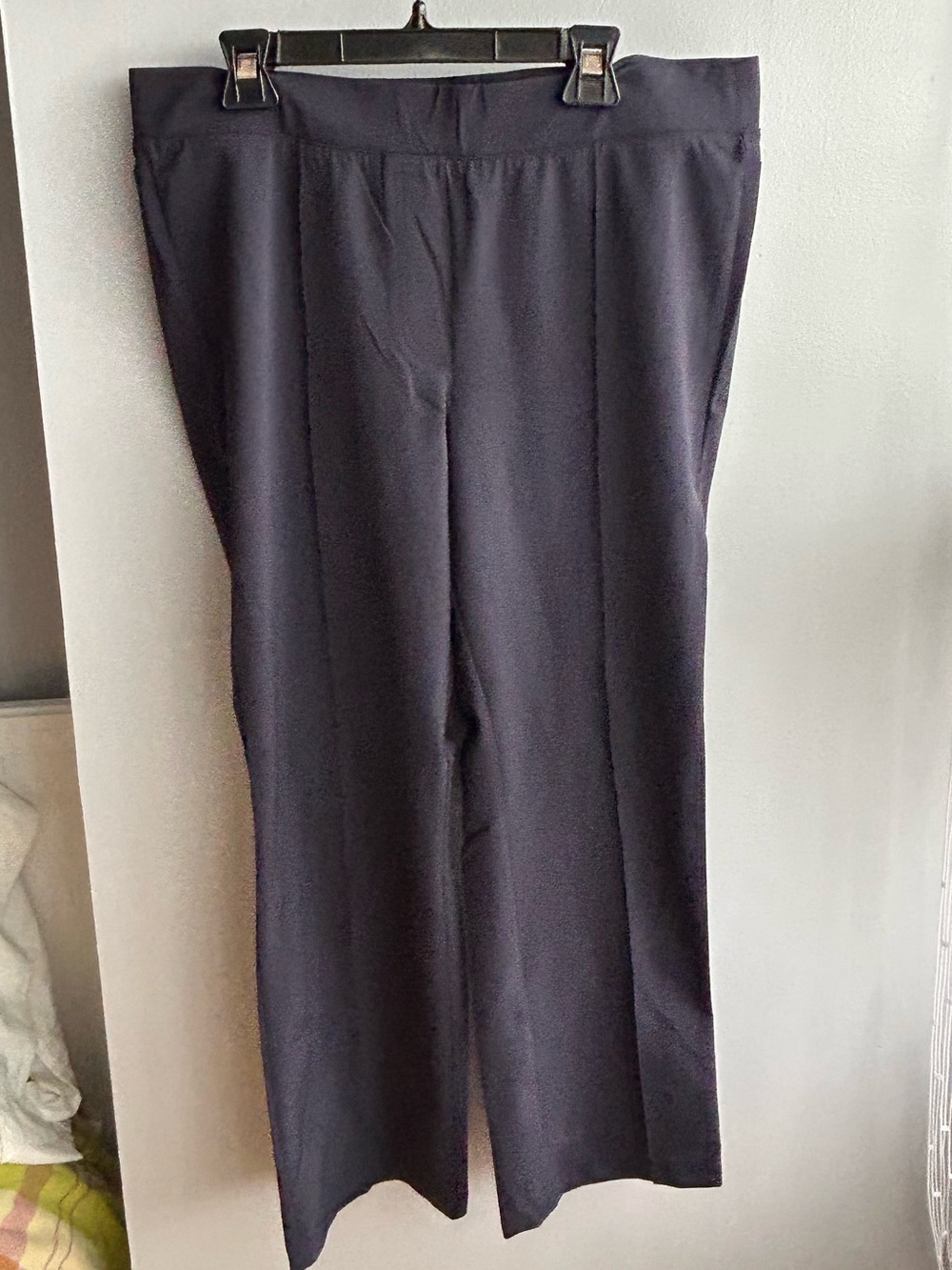 Black Dress Pants with Tailored Straight Leg